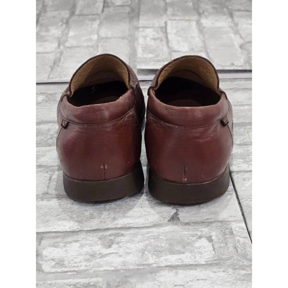 Men's MEPHISTO Henri Chestnut Brown Leather‎ Loafers Size US 11 EUR 10.5